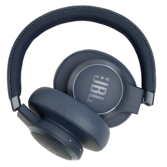 JBL Live 650BTNC - Blue - Wireless Over-Ear Noise-Cancelling Headphones - Detailshot 6